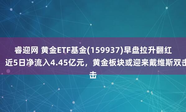 睿迎网 黄金ETF基金(159937)早盘拉升翻红,近5日净流入4.45亿元,黄金板块或迎来戴维斯双击